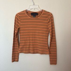 Polly & Ester long sleeve Stripped Top